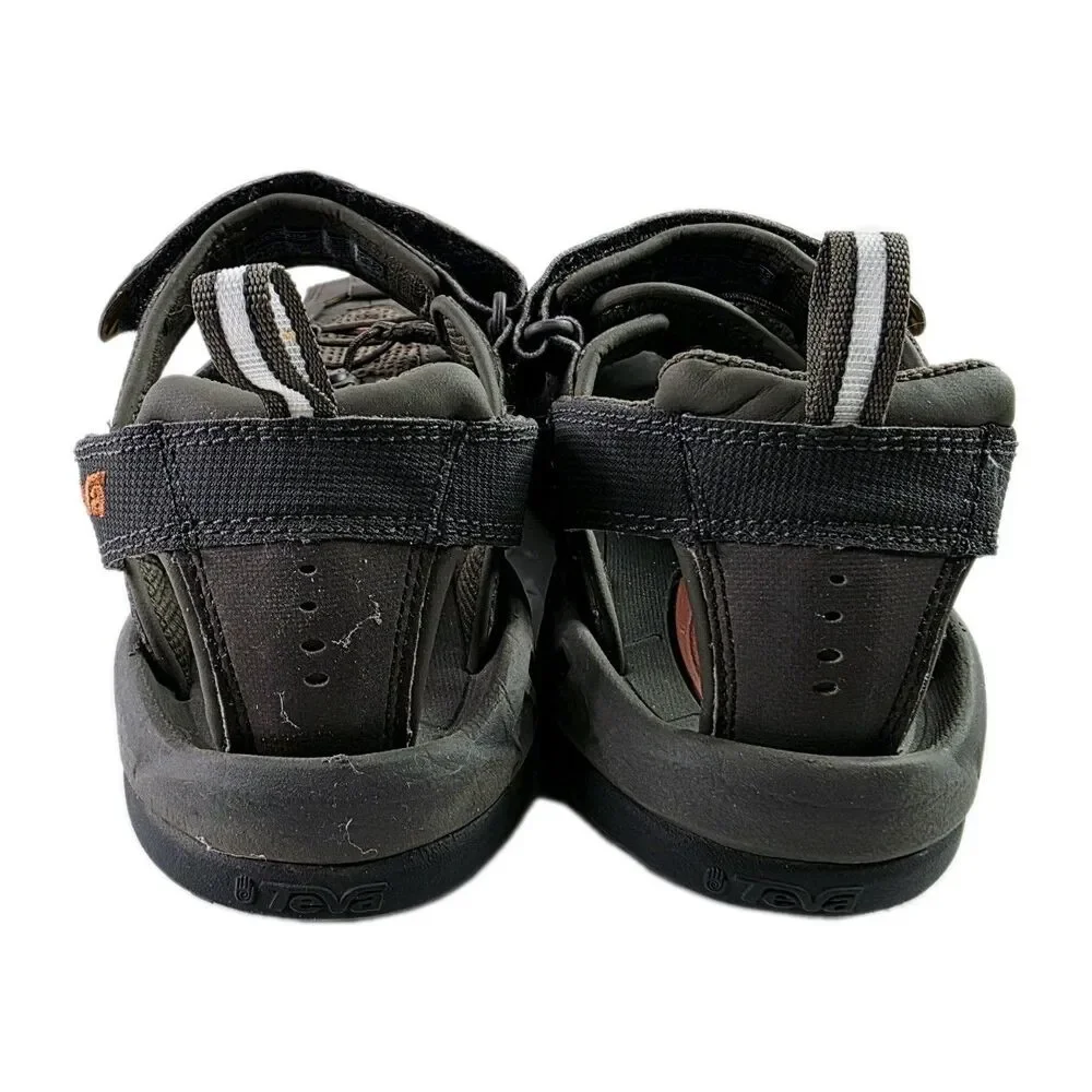 TEVA Men Shoe Dozer 4154 Brown Hiking Fishing Closed Toe Sandals Size 8